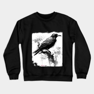 Wise Crow Dark Watercolor Crewneck Sweatshirt